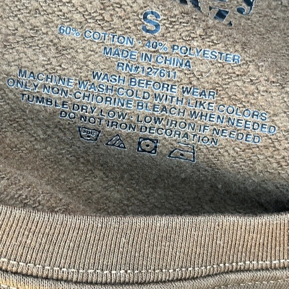 Legendary Rootz Green Graphic Long Sleeve Crop Sweatshirt Size S - Picture 8 of 8